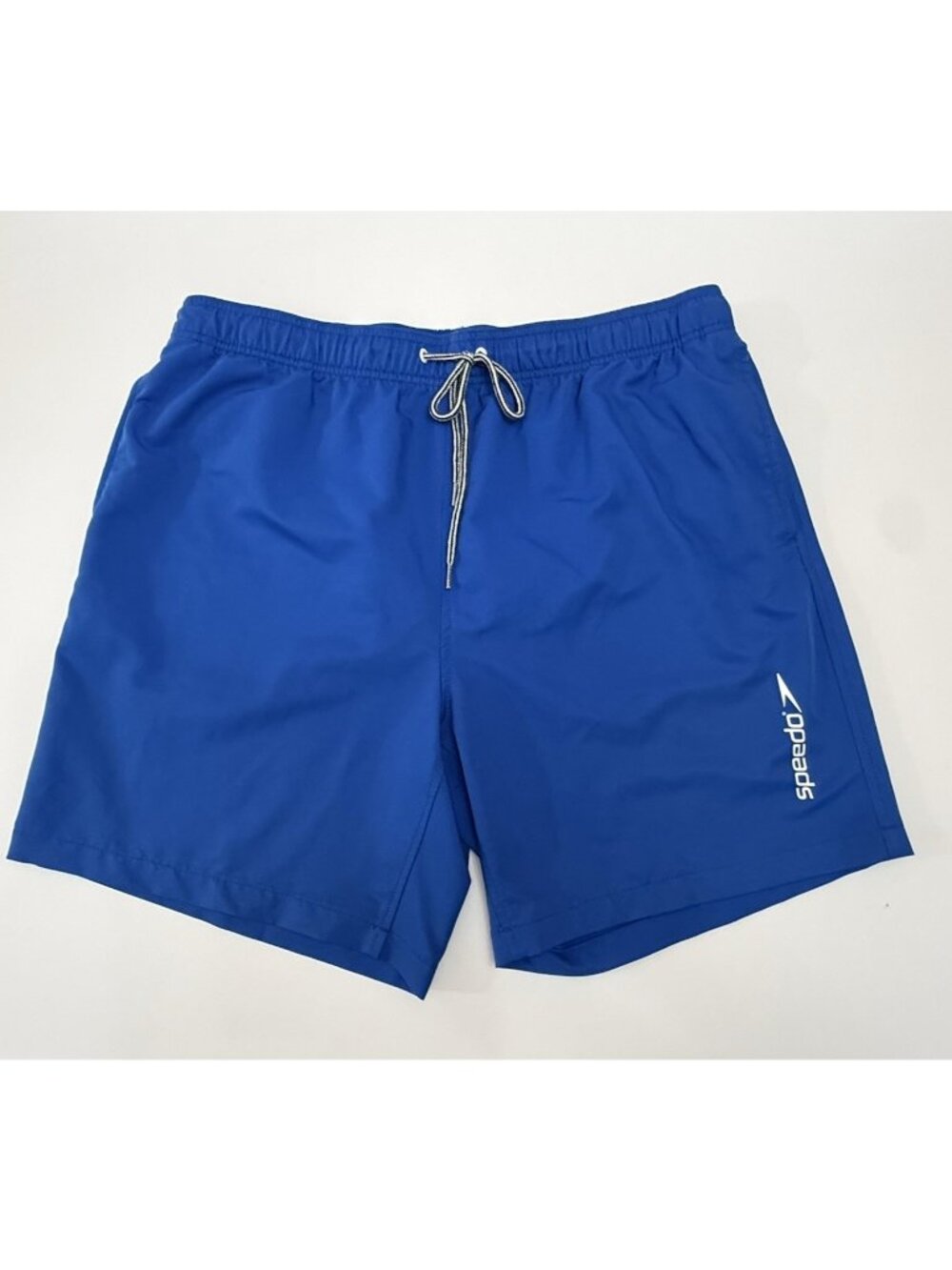 Speedo Men's Blue Swim Trunks Board Shorts Elastic Waist Pockets Size XXL